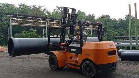 DI Pipe handling operation by Forklift