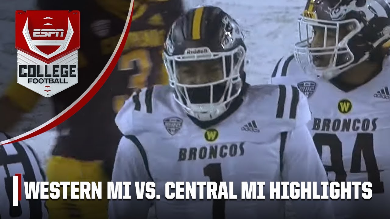Western Michigan Broncos vs. Central Michigan Chippewas ❄️ | Full Game Highlights