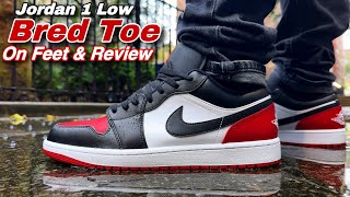 Jordan 1 Low Bred Toe 2.0 - Review & On Feet
