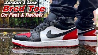 Jordan 1 Low Bred Toe 2.0  - Review & On Feet