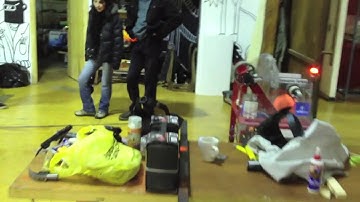 CDCH Robot makes a 3 point shot at STGO Makerspace