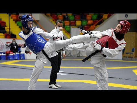Zeliha Ağrıs (Ankara) Saliha Küçüksolak (Konya) Büyükler Türkiye Taekwondo Şamp. 53 kg Final 2022