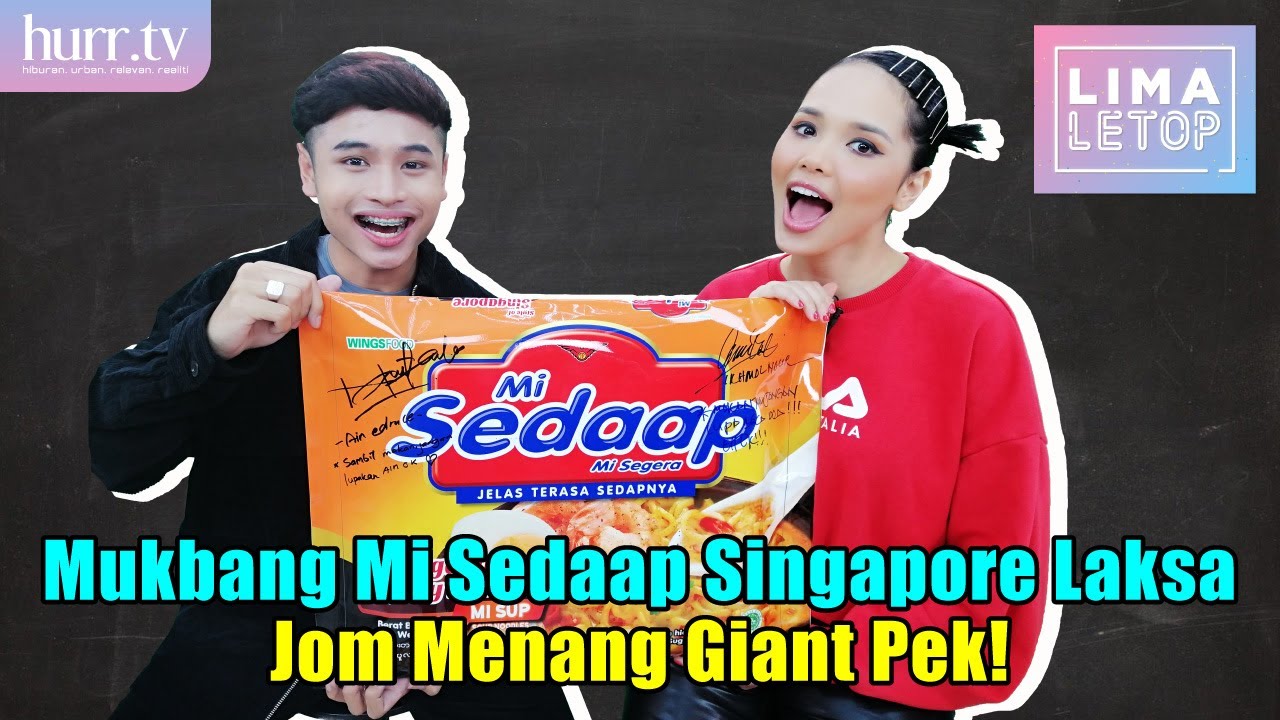 Mukbang Mi Sedaap Singapore Laksa | LimaLeTop!