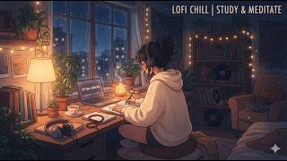 Deep sleep lofi 🌙 cozy rain outside, dim lights & ultra relaxing 432Hz music