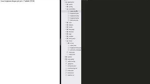 Program berbasis CI menggunakan Controller, Model, dan View