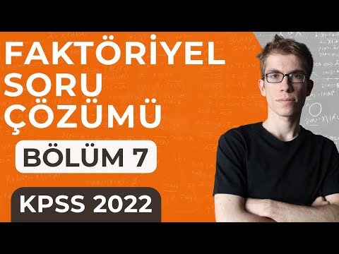 7- KPSS Matematik - Faktöriyel Soru Çözümü (Konu Özetli)