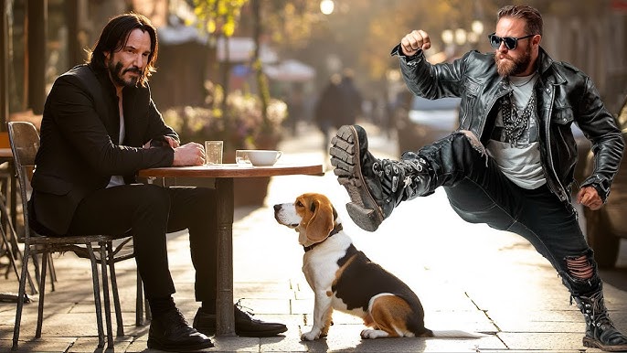 Biker Enfurecido Patea a un Perro por Diversión, ¡Sin Saber que su Dueño es  Keanu Reeves! - YouTube