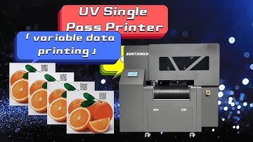 Sunthinks single pass UV printer support QR code, barcode variable data printing