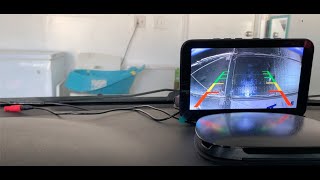 Simple way to setup wired backup camera without drilling