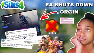 EA shuts down Origin and The sims community is NOT happy 😳
