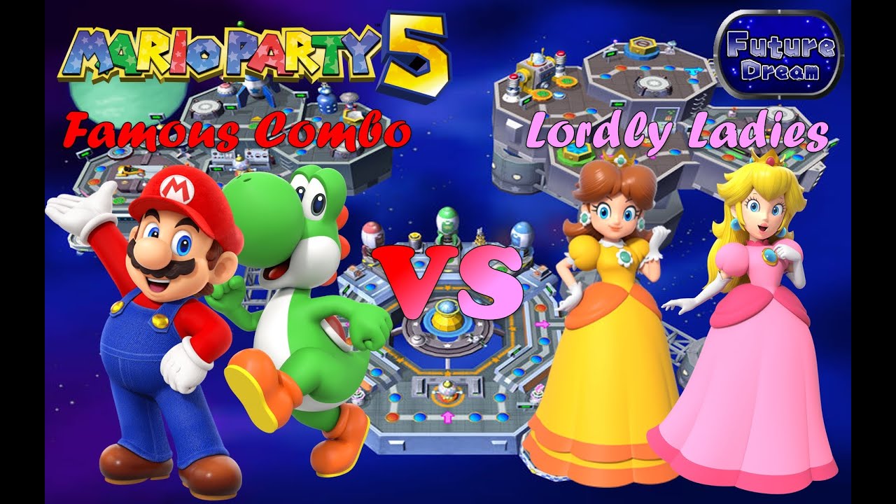 Mario Party 5 - Mario & Yoshi vs Peach & Daisy - Future Dream