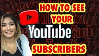How to see a list of your subscribers on Youtube screenshot 2