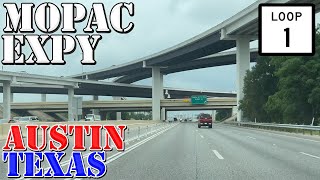 TX Loop 1 North - The MoPac Expressway - Austin - Texas - 4K Highway Drive