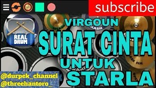 VIRGOUN - SURAT CINTA UNTUK STARLA ( COVER REAL DRUM ) TUTORIAL !!!