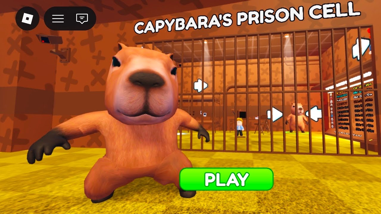 CAPYBARA'S PRISON RUN! (Obby) Roblox Gameplay Walkthrough - YouTube