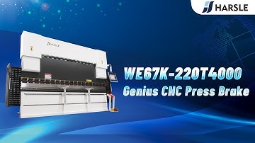 HARSLE Genius WE67K-220T4000 CNC Press Brake Machine with DELEM DA-66T and 6+1 Axis