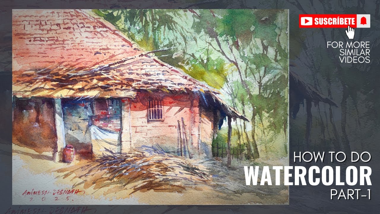 The Artist's Guide to Creating a BEAUTIFUL Watercolor Village Scene ...