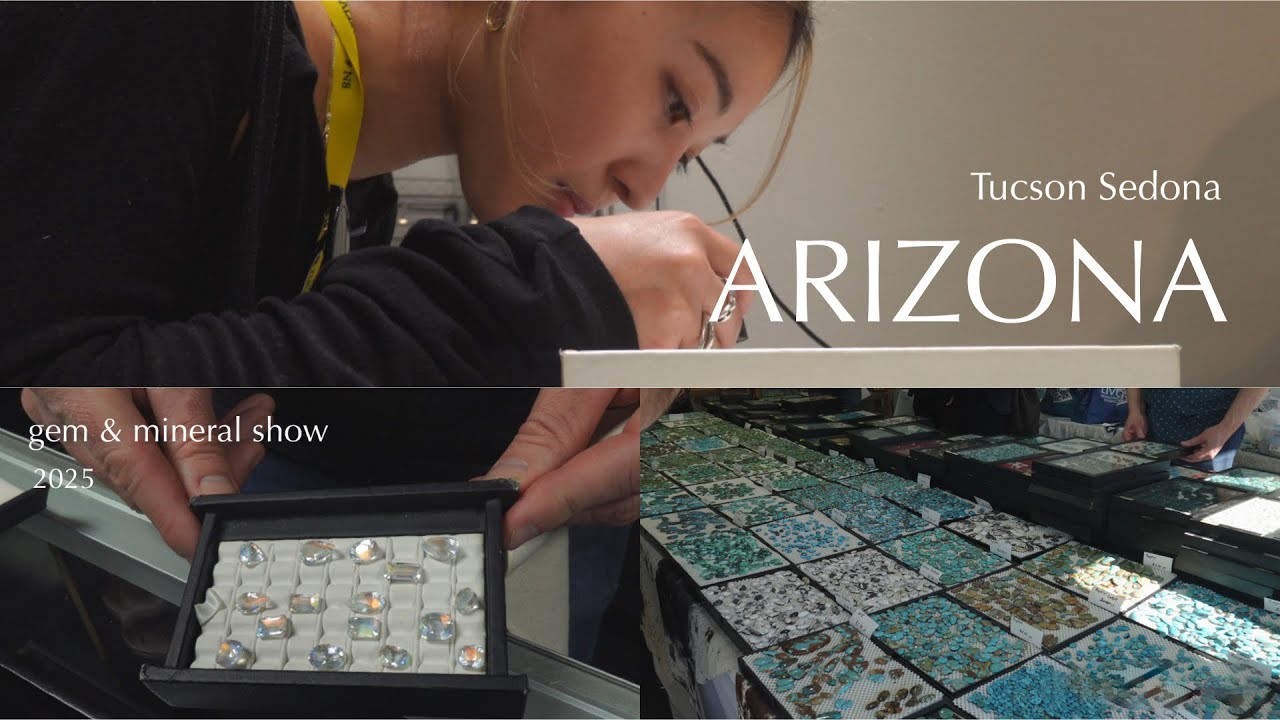 アメリカツーソンへ天然石買付旅｜Gem & mineral show 2025 - YouTube