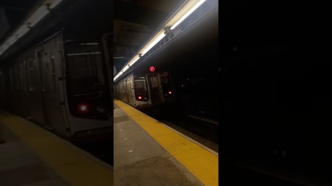 R160 F train leaving Kings Hwy towards manhattan 