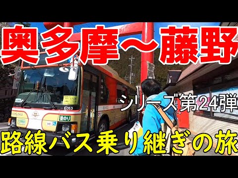 奥多摩~藤野 路線バス乗り継ぎの旅第24弾 難関山岳地帯を攻略出来るか?