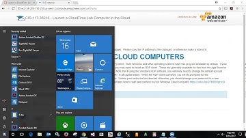 CIS-117: Launching and Connecting to a CloudTime machine and SQL Server