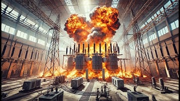 Shocking High-Voltage Disaster: Transformers Explode in Fiery Chaos!