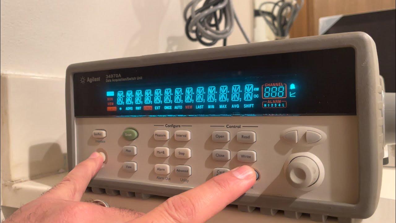 Agilent 34970A Data Acquisition/Switch Unit Logger 34901A DAQ Multiplex TESTING YouTube