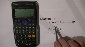 Statistics on the Casio FX-82AU Plus