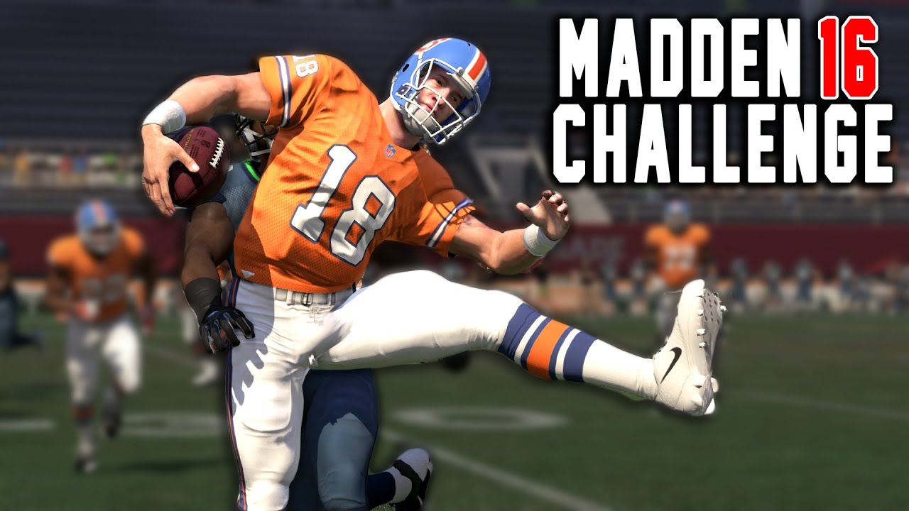 Peyton Manning The Running Back! Madden 16 NFL Career Challenge ...