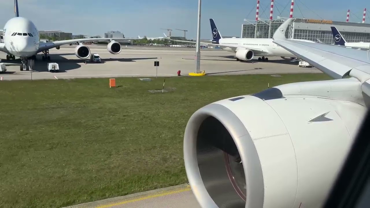 Lufthansa A350 Takeoff From Munich MUC