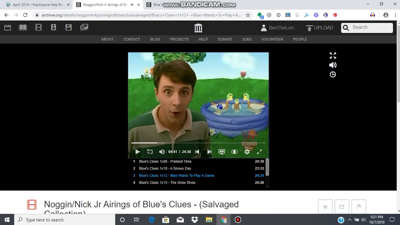 Blue s Clues A Clue Phrase Compilation From Blue Wants To Play A Game 