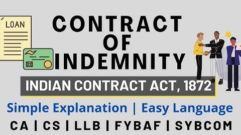 Law of Indemnity | Indian Contract Act | Simple Explanation