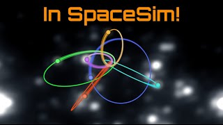 All Sagittarius A* Stars Orbits! - In SpaceSim!