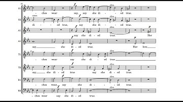 Lay a Garland (R. L. Pearsall) Score Animation