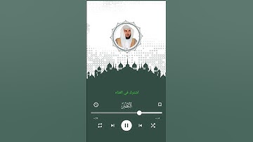 سورة النصر قران كريم بصوت الشيخ ماهر المعيقلي 🌺🌺
