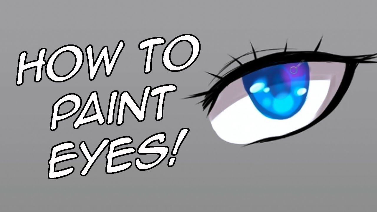 How to paint eyes 1 min tutorial YouTube