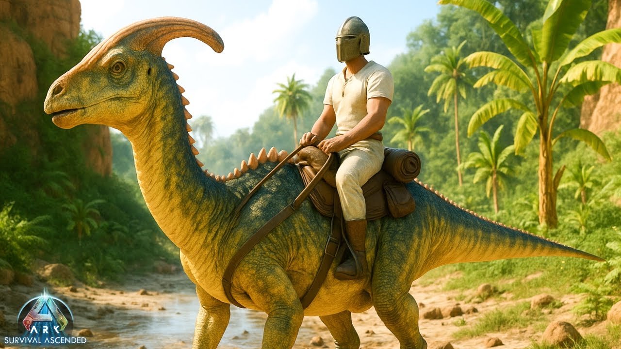 First Dinosaur Ride | Ark Survival Ascended Gameplay #3 - YouTube