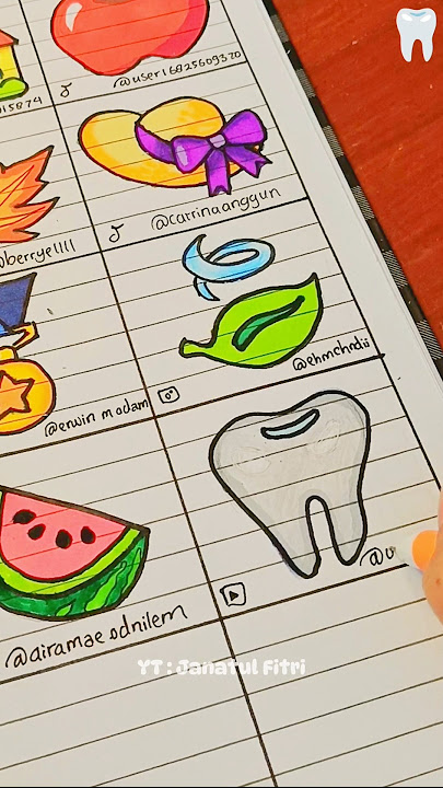 REQUEST MENGGAMBAR SESUAI EMOJI 🦷 #menggambar #short #masukberanda #aesthetic