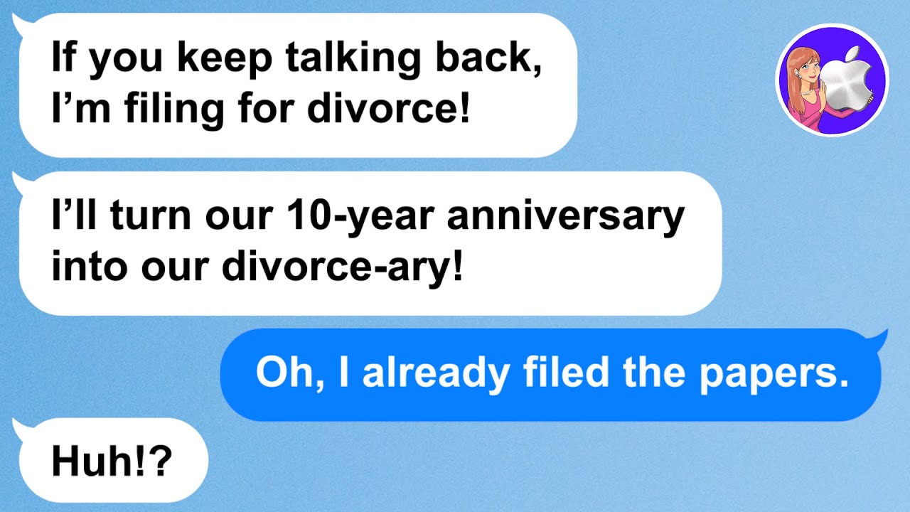 【Apple】Cheating husband threatens divorce on our 10th anniversary, shocked when I submit them first!