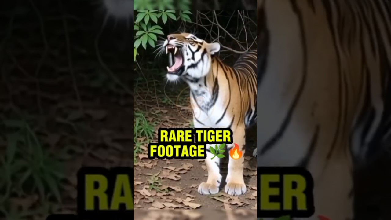 "Rare Sumatran Tiger Caught on Camera 🐅🌿
