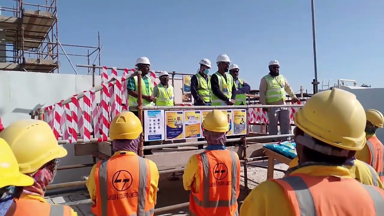 Qatar L&T Company Safety Month Celebration today 🥳 L&T Company Safety celebration 2026🎈L&T Company 