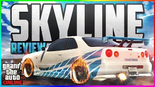 (GTA 5) - Grand Theft Auto V - Nissan Skyline Review (Acceleration , Top Speed)