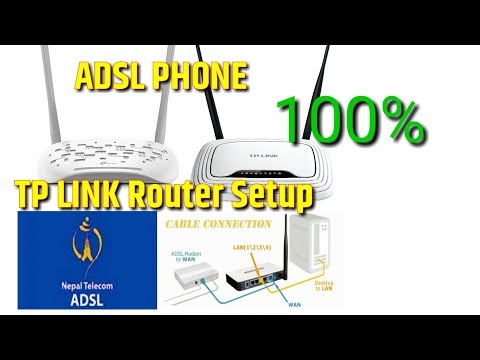 Tplink ADSL 무선 라우터를 설정하는 방법 Nepal || TP-LINK ADSL 라우터 설정 गर्ने तरिका!