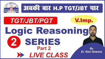 02- HP TGT/JBT 2020/Logic Reasoning /Important Questions By Ravi Sir