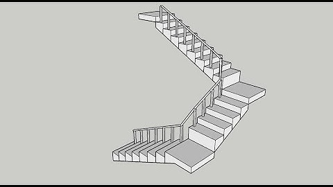 [Học Sketchup cơ bản] Bài 5 vẽ cầu thang vuông giản trong sketchup - Thầy Dương 0982512785