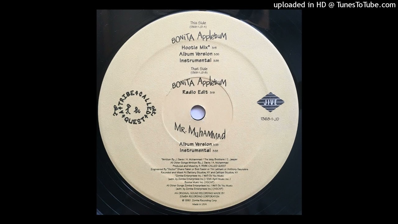 A Tribe Called Quest - Bonita Applebum (Instrumental) - YouTube