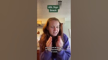 Learn How To Sign Snack in ASL for Beginners | American Sign Language #shorts
