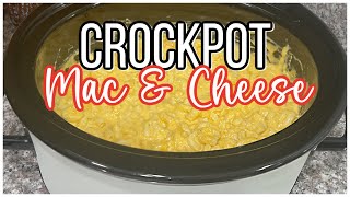 The Most Creamy Crockpot Macaroni & Cheese!