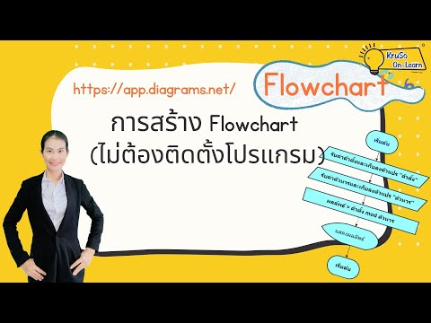 สร้าง Flowchart ฟรี ง่าย ไม่ต้องติดตั้งโปรแกรม