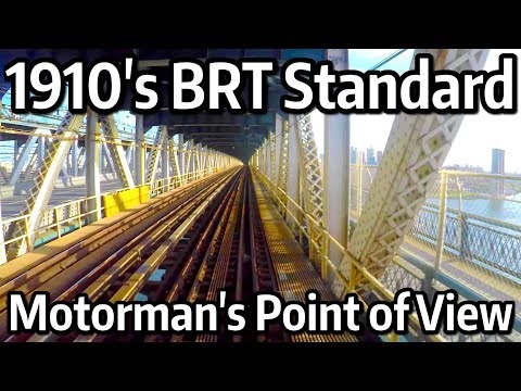 ⁴ᴷ Motorman's Point of View - 1910s BRT Standards from the 96 St-2 Av to 25 St in Brooklyn